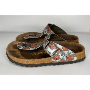 Birkenstock Papillio‎ Women's Gizeh Sandal Rose Floral Print L5